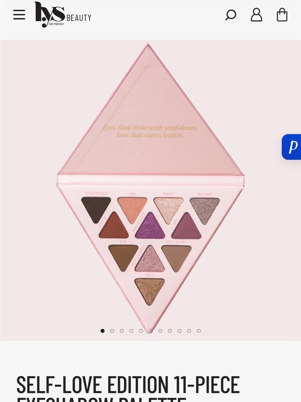 LYS Beauty Self-Love Edition 11-Piece Eyeshadow Palette - Pink